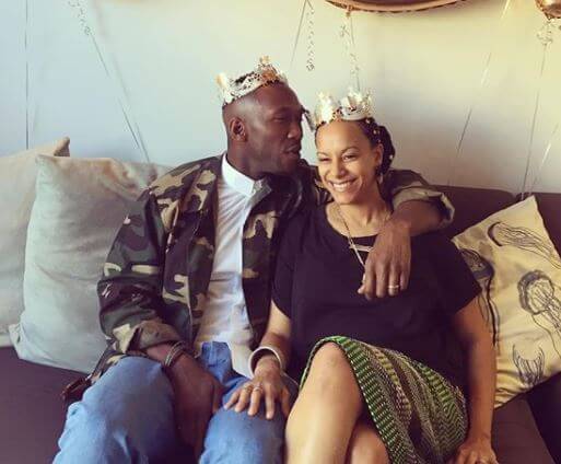 Amatus Sami-Karim with her husband, Mahershala Ali.